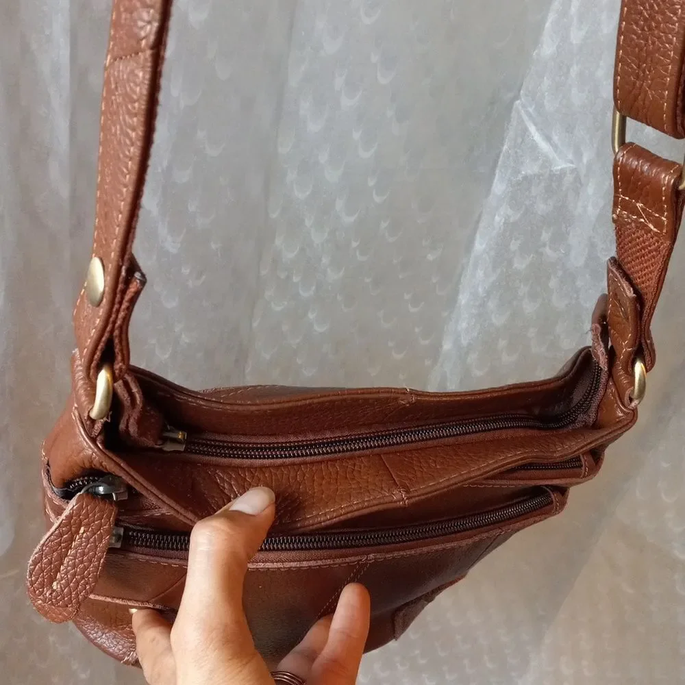 Women Crossbody Bag Genuine Leather Small Messenger Bags For Ladies Shoulders